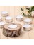 Tealight Mum Beyaz 25' Li Mum 3