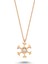 Swarovski Içi Taşlı Kar Tanesi Kolye - Rose - Standart - YNC12534-460 1