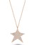Asimetrik Yıldız Kolye - Rose - Standart - ADA0012-1628 1