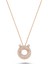 Harfli Kolyeler Rose Gümüş Taşlı - Ü Harfi - Standart - ADA001-1735 1