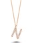 Harfli Gümüş Kolye Taşlı Roze - I Harfi - Standart - ALV007-2151 1