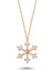 Swarovski Kar Tanesi Kolye - Rose - Standart - YNC13188-285 1