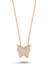 Swarovski Kelebek Kolye Taşlı - Rose - Standart - YNC12261-365 1