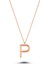 Harfli Gümüş Kolye Rose - Z Harfi - Standart - ALV006-2065 1