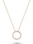 Küçük Halka Kolye Gümüş - Rose - Standart - ADA0018-1653 1