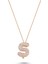 Harfli Kolyeler Rose Gümüş Taşlı - Ü Harfi - Standart - ADA001-1735 1