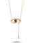 Taşlı Kedi Gözü Kolye - Rose - Standart - BLC0002-1100 1