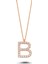 Harfli Gümüş Kolye Taşlı Roze - I Harfi - Standart - ALV007-2151 1
