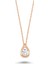Swarovski Damla Tek Taş Kolye - Rose - Standart - YNC12621-401 1