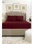 Çift Kişilik 160X200 Bordo Renk Lastikli Çarşaf Seti %100 Pamuklu 1