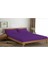 Çift Kişilik 160X200 Mor Renk Lastikli Çarşaf Seti %100 Pamuklu 1