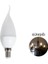 10 'li Cata CT-4084 Kıvrık Mum Ledli Buji LED Ampul-Ince E14 Duy-Kıvrık Avize Ampülü-Gün Işığı 3200K 1