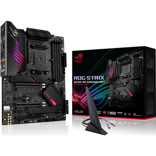 Asus ROG Strix Gaming Wifi Amd B550 DDR4 5100 MHz (OC) Am4 AX Wifi + Bt Atx Anakart