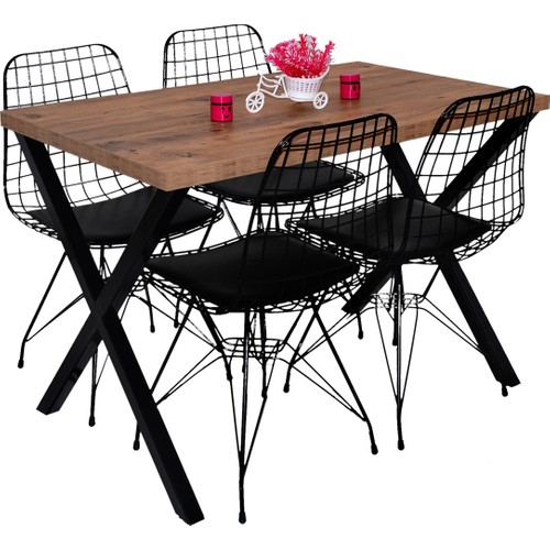 Evdemo Parla 4 Sandalyeli Masa Takımı Ceviz Fiyatı Evdemo Parla 4 Sandalyeli Masa Takımı Ceviz Fiyatı