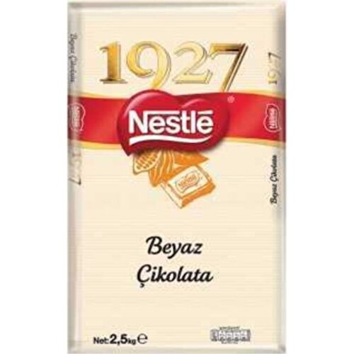 Nestle 1927 Kuvertür Çikolata Beyaz 2,5 kg Fiyatı