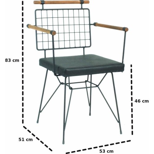 Sesa Home Ahşap Kollu File Penyez Sandalye Siyah Fiyatı Sesa Home Ahşap Kollu File Penyez Sandalye Siyah Fiyatı