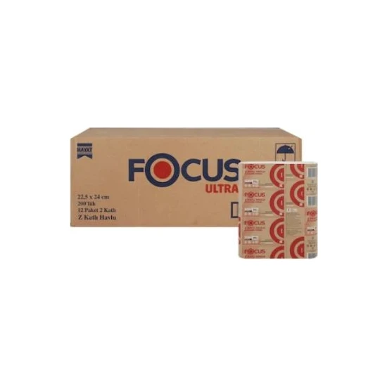 Focus Ultra Z Katlı Havlu 200 x 12'li