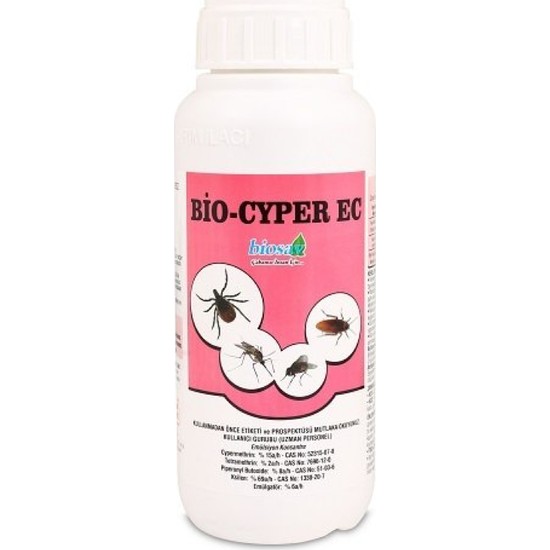 Biosav Bio-Cyper Ec 500 ml Genel Haşere Ilacı (Hamamböceği-Kene-Karasinek-Sivrisinek)
