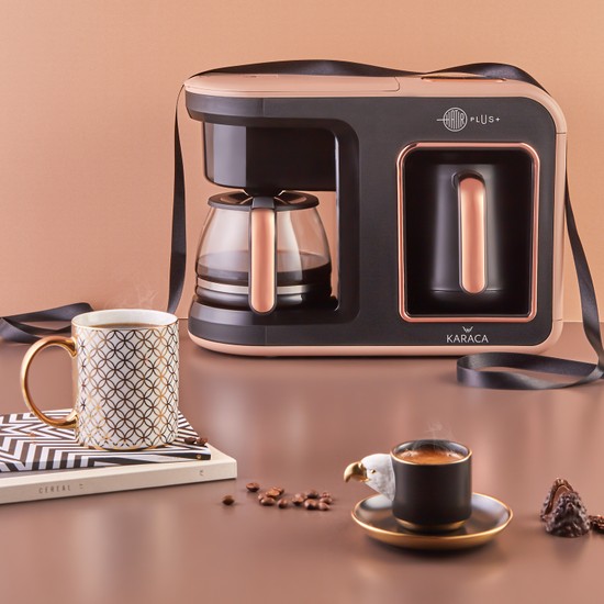 Karaca Hatır Plus 2 in 1 Kahve Makinesi Rosie Brown Fiyatı