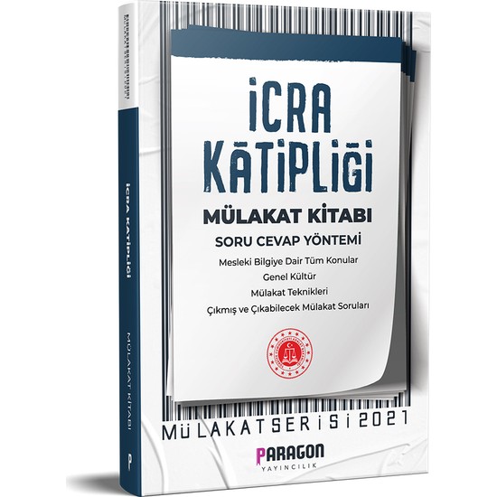 Paragon Yayınları İcra Katipliği Çıkmış Sorularla Mülakat Kitabı Ekitap İndir | PDF | ePub | Mobi