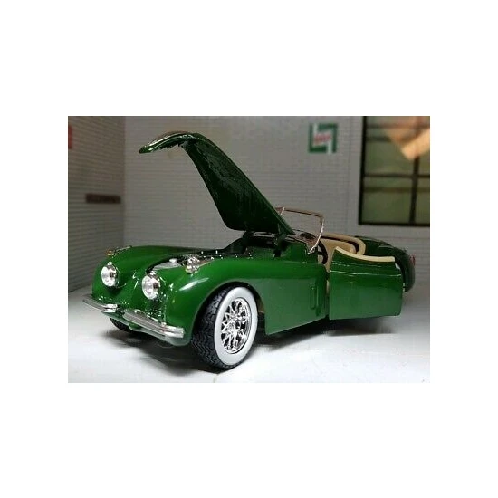 Bburago Burago 1/24 Ölçek 1951 Jaguar Xk 120 Roadster Klasik Model Araba Koyu Yeşil