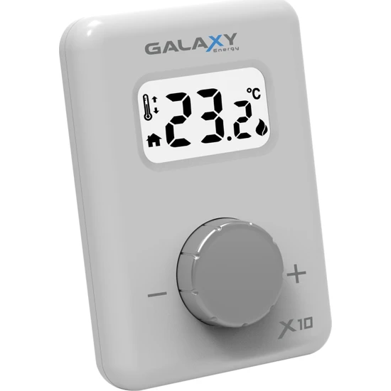 Galaxy X10 Kablosuz Dijital Oda Termostatı - Beyaz
