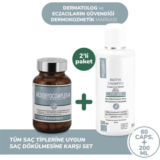 Medobiocomplex-E 60 Kapsül Biotin Şampuan Hediyeli