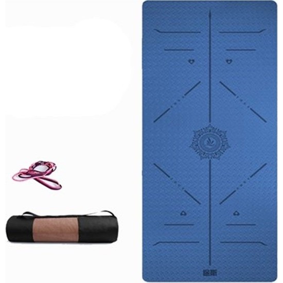 Tusi Yoga Matı ve Pilates Minderi Koyu Lacivert Tpe 183 x 0.8 x 68 cm