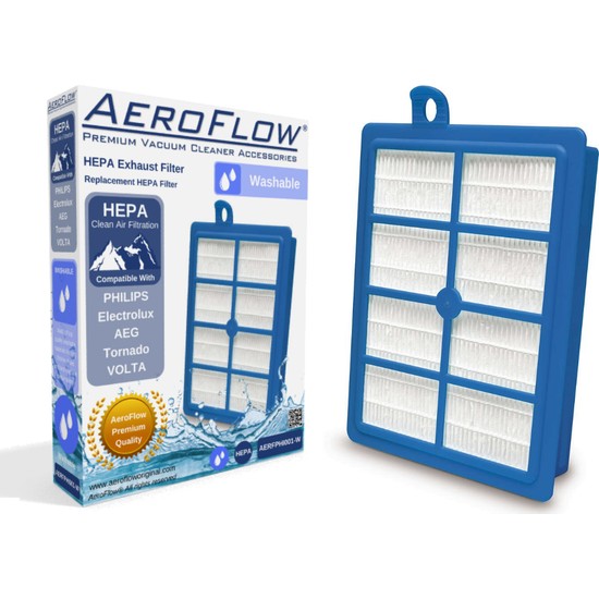 AeroFlow Aeg Viva Quick Stop Avq Elektrikli Süpürge Uyumlu Yıkanabilir Hepa 13 Filtre