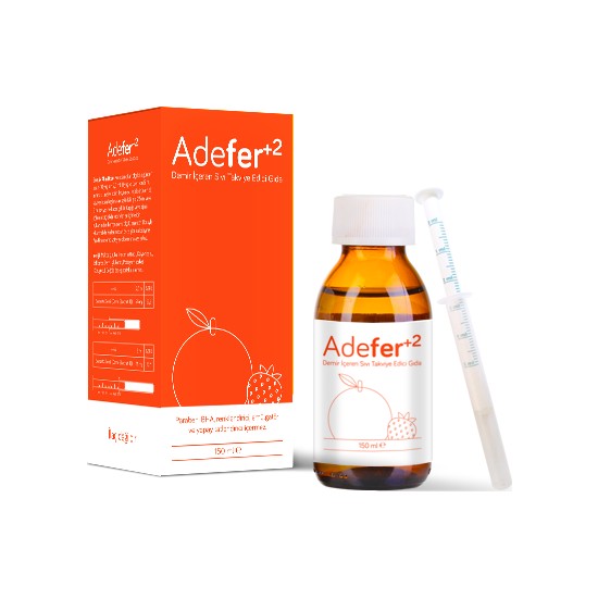 Adefer +2 150 ml Demir Içeren Sıvı Takviye Edici Gıda