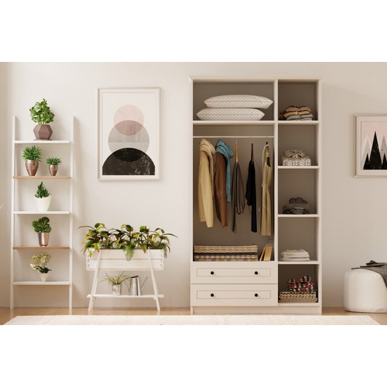 Rabi Mobilya Beyza Country 3 Kapak 2 Çekmeceli Mega