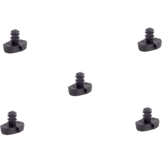 Hobbi Elips Plastik Dişli Pim -Sandalye Masa Papucu - 10x16mm - 20 Adet