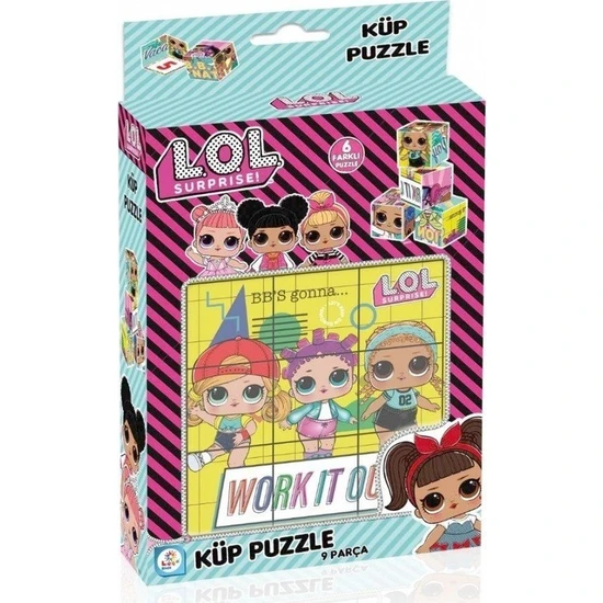 Lol L.o.l Puzzle Küp 9 Parça