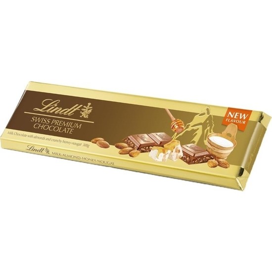 Lindt Swiss Tam Yağlı Bademli Sütlü Çıtır Nuga Çikolata 300 Fiyatı