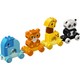 LEGO® DUPLO® İlk Hayvan Trenim 10955 Fil, Kaplan, Zürafa ve Panda İçeren Küçük Çocuklara Yönelik Çekmeli Hayvan Oyuncağı (15 Parça)