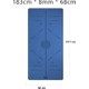 Tusi Yoga Matı ve Pilates Minderi Koyu Lacivert Tpe 183 x 0.8 x 68 cm