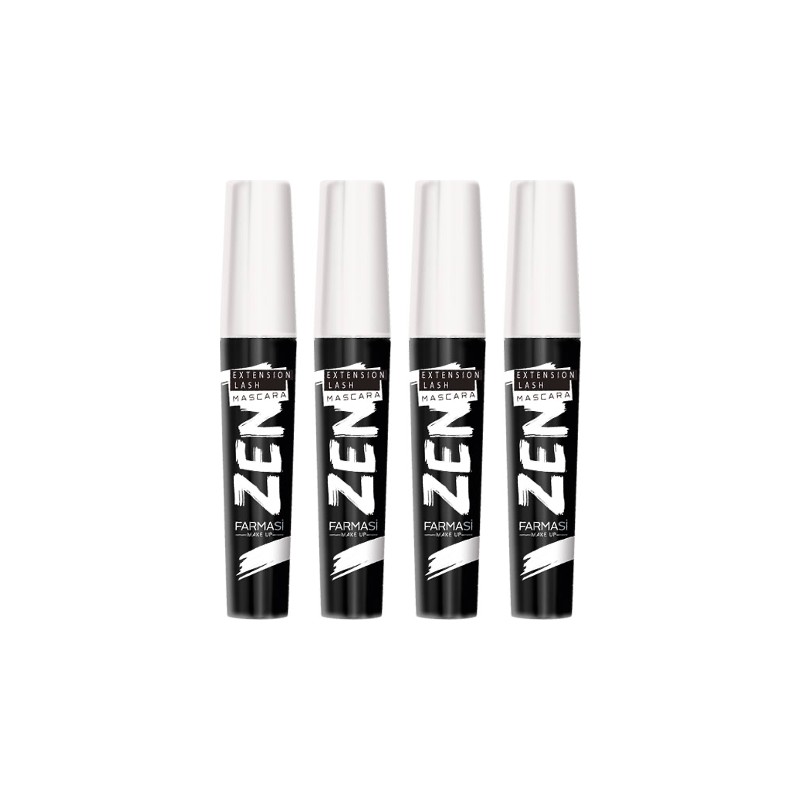 Farmasi Zen Hacim Verici Uzatma Etkili Maskara 8 ml Büyük Boy Siyah Renk ile Çarpıcı Görünüm