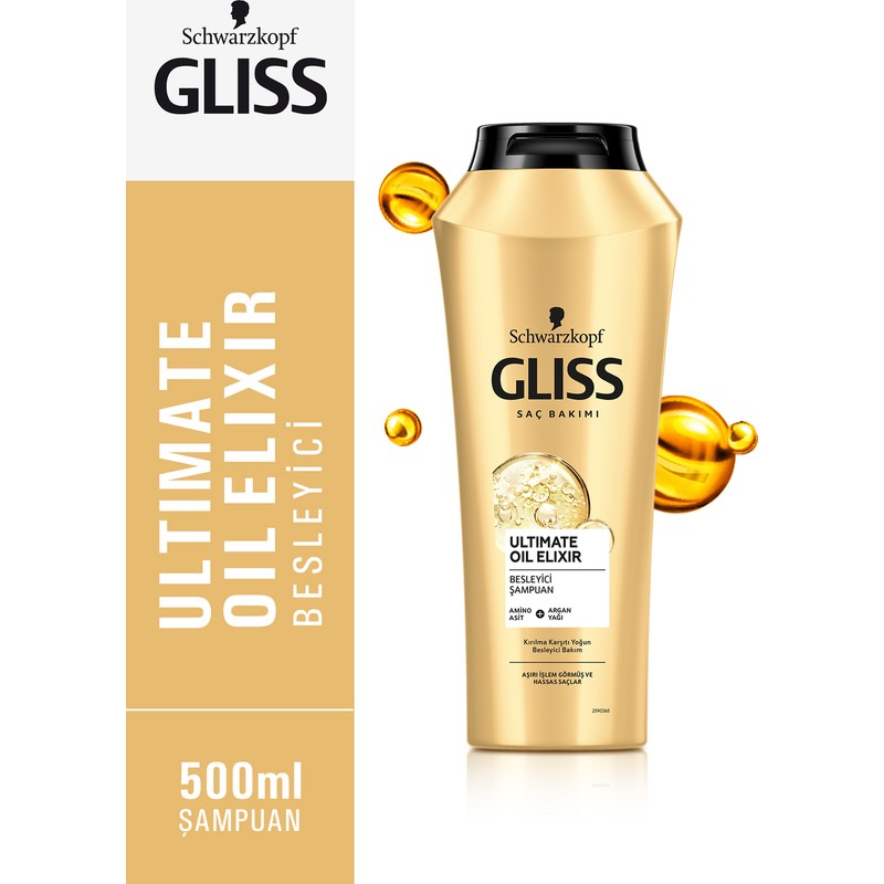 Gliss Schwarzkopf Gliss Ultimate Oil Elixir Şampuan 500 ml