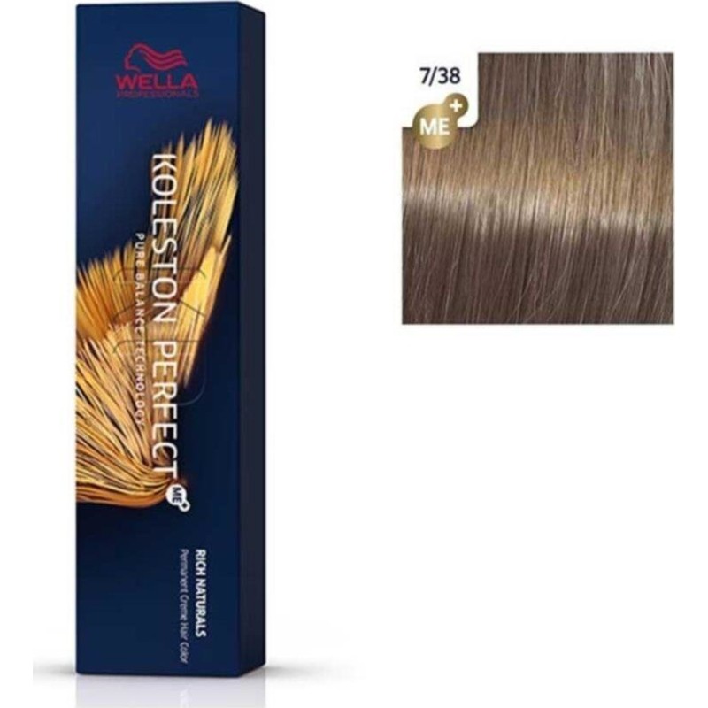 Wella Koleston Perfect Me+ Boya 60 ml 7/38 Orta Kumral Altın Inci