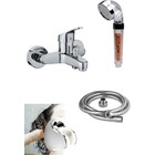 Banyo Bataryası + Mineralli Boncuklu Arıtmalı Duş Başlığı + Askı + Duş Hortumu