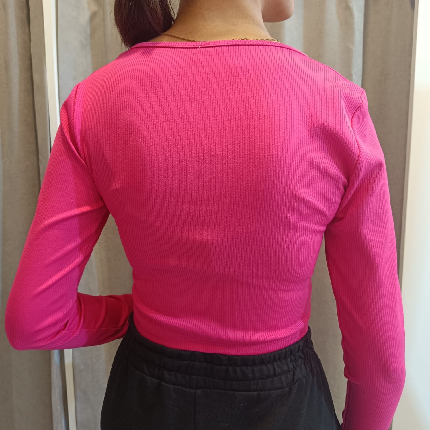 Çtn V Yaka Scuba Fitilli Trend Body görsel 4