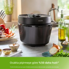 Philips Akıllı Elektrikli Düdüklü Tencere, 5l Kapasite 35 Farklı Program 30 Dk’da Leziz Yemekler