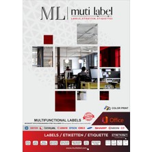 ML Muti Label 210x297mm Lazer Etiket