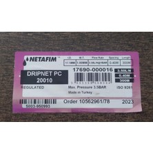 Netafim Drıpnet Pc™ 20010 ( 20 mm 40 cm 3,5lt/h) (300 Metre) Damla Sulama Borusu 17690-000016