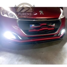 Peugeot 208 2012-2018 Uyumlu Brabus Ön Lip 3 Parça Kanatlı Lip