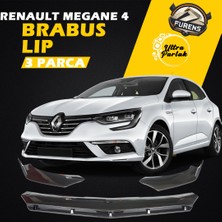 Renault Megane 4 Uyumlu Brabus Ön Lip 3 Parça Kanatlı Lip