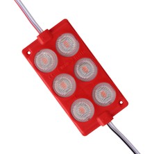 Eymoş Kırmızı Modül LED 75*40 3030 24 Volt 3 Watt (81)