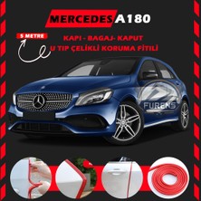 Fruens Mercedes A180 Oto Araç Kapı Koruma Fitili 5metre Parlak Kırmızı Renk