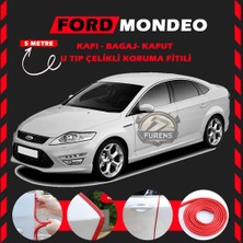 Fruens Ford Mondeo Oto Araç Kapı Koruma Fitili 5metre Parlak Kırmızı Renk