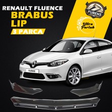 Renault Fluence Uyumlu Brabus Ön Lip 3 Parça Kanatlı Lip